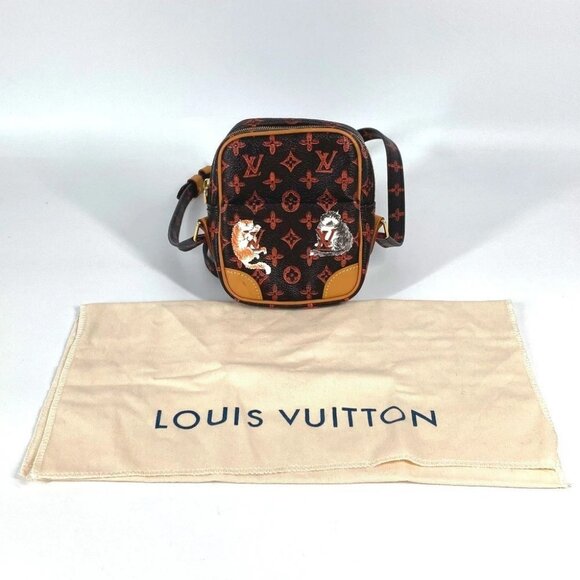 LOUIS VUITTON M44399 Monogram catgram Panam small only Bag from Twin Pochette - Picture 1 of 12